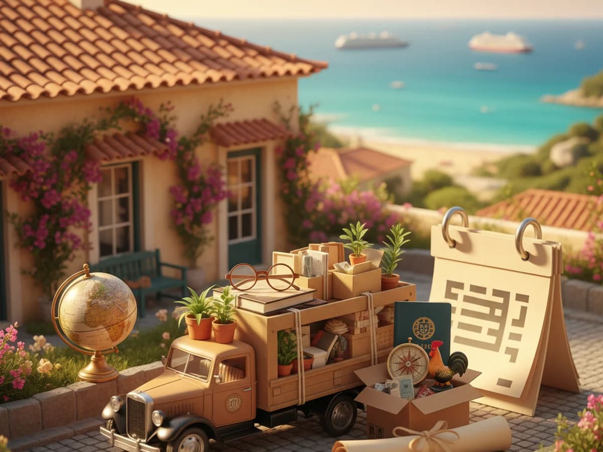 Transport et déménagement Portugal : guide retraité 2026